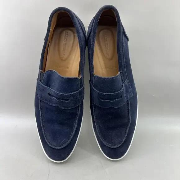 Allen Edmonds Randolph Penny Loafers Men Size 11 D Blue  display picture 1
